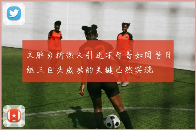 文胖分析热火引进字母哥如同昔日组三巨头成功的关键已然实现